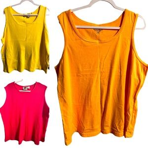 Bundle of 3 Miscellaneous Tank Tops Cabin Creek Basic Editions CSL